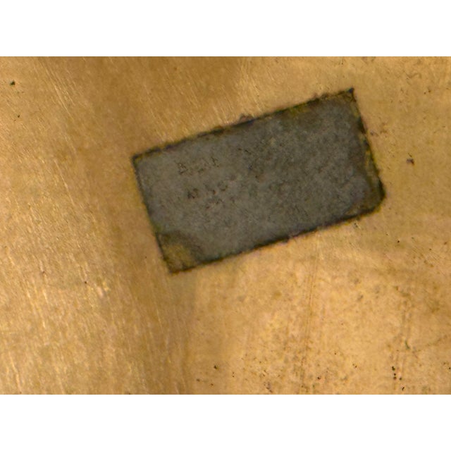 Monumental 1970s Etched Pineapple & Faux Bamboo Brass Round Tray by Turtle and Crane - Styled After Jacques Garcia For Sale - Image 12 of 12