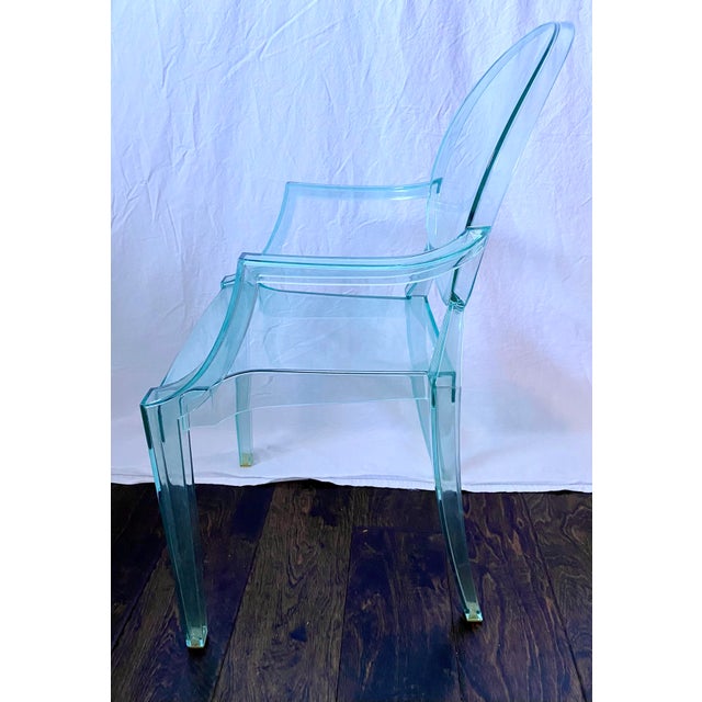 Contemporary Lou Lou Ghost Kids Chair-Light Green For Sale - Image 3 of 6