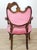Vintage French Provincial Tufted Pink Velvet Heart Chair ~ Hollywood Regency For Sale In Los Angeles - Image 6 of 6