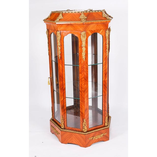 Antique Octagonal Display Cabinet Jardiniere, 1920s For Sale - Image 9 of 16