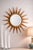Mid-Century Modern Style Wood Sunburst Wall Mirror With Orange Spindle Rays (24.5” Diameter) For Sale In Los Angeles - Image 6 of 6