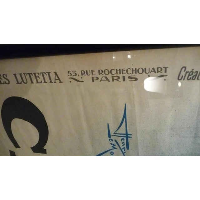 Large French Art Deco Advertising Poster by Henry Le Monnier, Paris, 1933 For Sale - Image 6 of 9