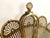 Vintage Brass Peacock Folding Fireplace Screen With Shell Motif For Sale - Image 9 of 15