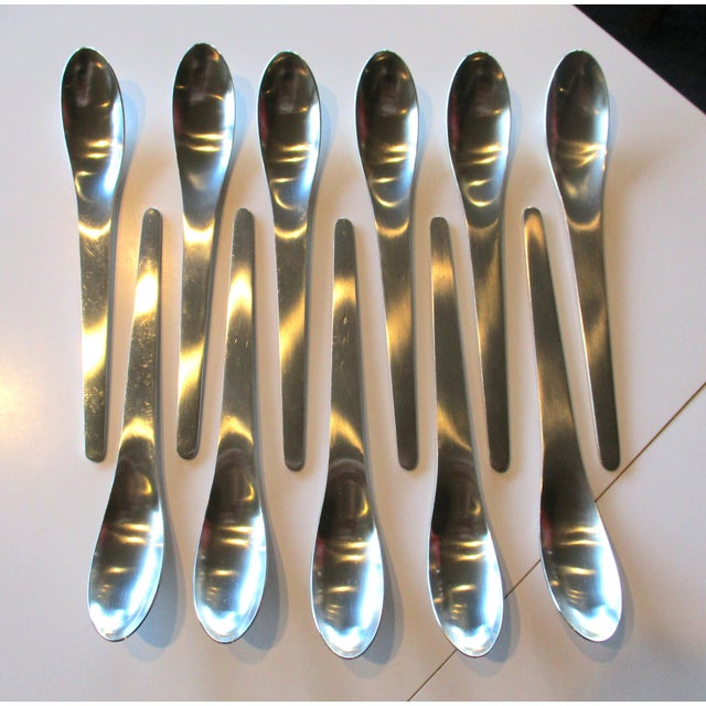 Silver Arne Jacobsen 75 Piece Aj Flatware Set 12 - 6 Pc. Place Settings Denmark For Sale - Image 8 of 11