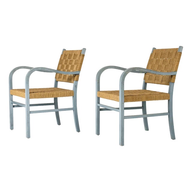 Armchairs by Axel Larsson for Bodafors, 1930s, Set of 2 For Sale
