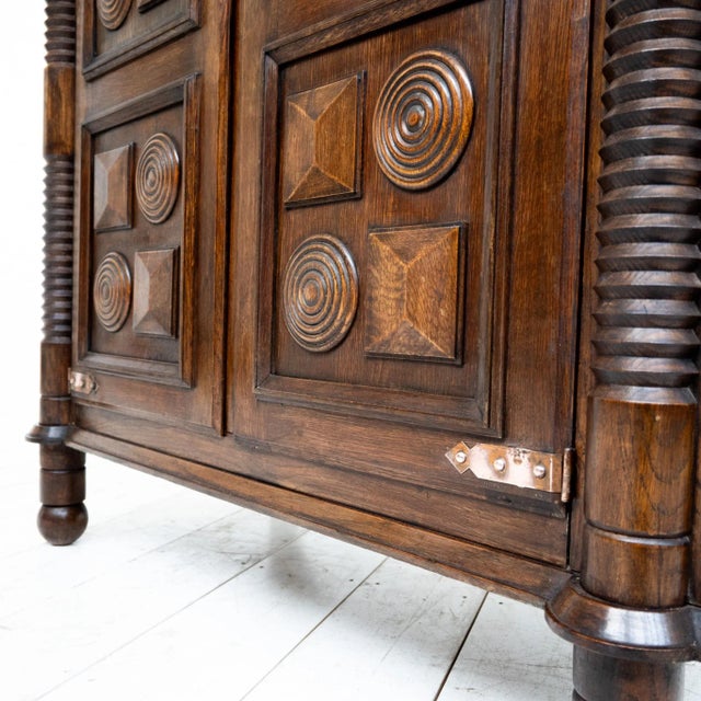 Wood Vintage Cabinet by Charles Dudouyt, 1940s For Sale - Image 7 of 11