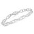.925 Sterling Silver 1/5 Cttw Diamond 7 Infinity Heart Tennis Bracelet (H-I Color, I2-I3 Clarity) For Sale - Image 4 of 7