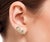 Chanel Gold CC Crystal Cha Nel Letter Asymmetrical Clip on Earrings *Marked 20 *Made in France *Comes with the original...