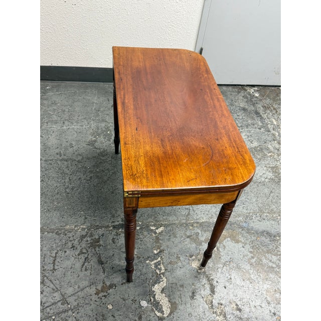 Vintage Flip Up Console/Game Table For Sale In San Francisco - Image 6 of 12
