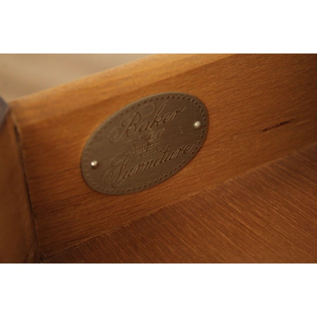 Baker Furniture French Country Style Walnut Side Table For Sale In Philadelphia - Image 6 of 18