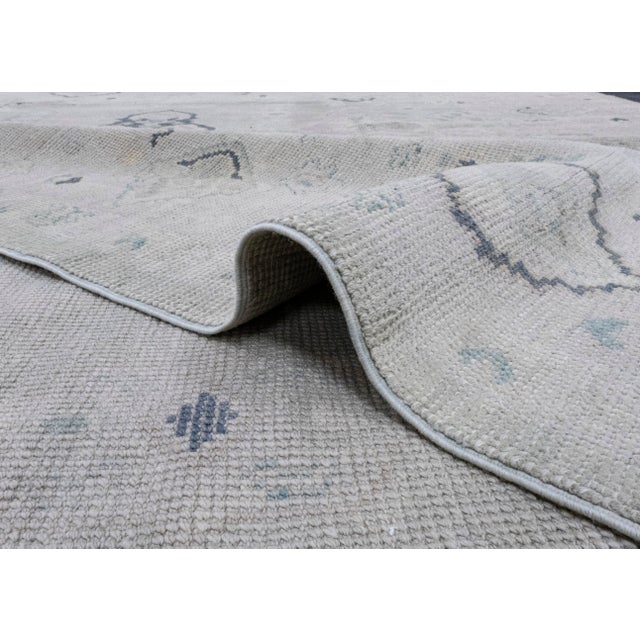 Textile Turkish Oushak Rug 7'11" x 10'5" For Sale - Image 7 of 8