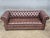 English Mid 20th Century English Brown Tufted Leather Chesterfield Sofa For Sale - Image 3 of 17