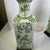 Pair of Vintage Green Apple Blossom Chinese Lamps For Sale - Image 6 of 12