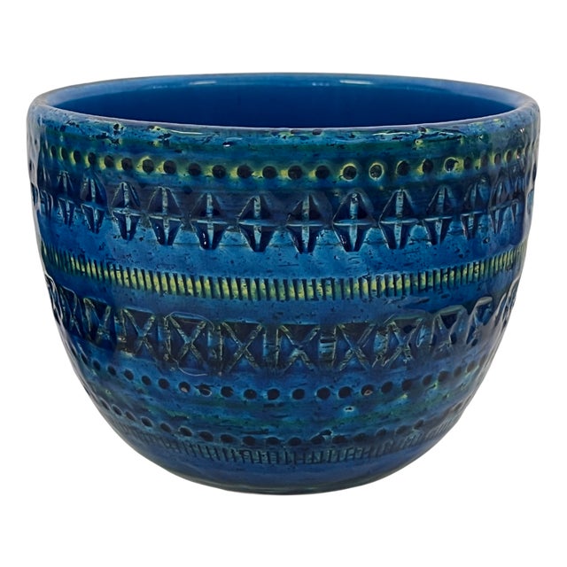 Blue Ceramic Vase from Bitossi, 1970s For Sale