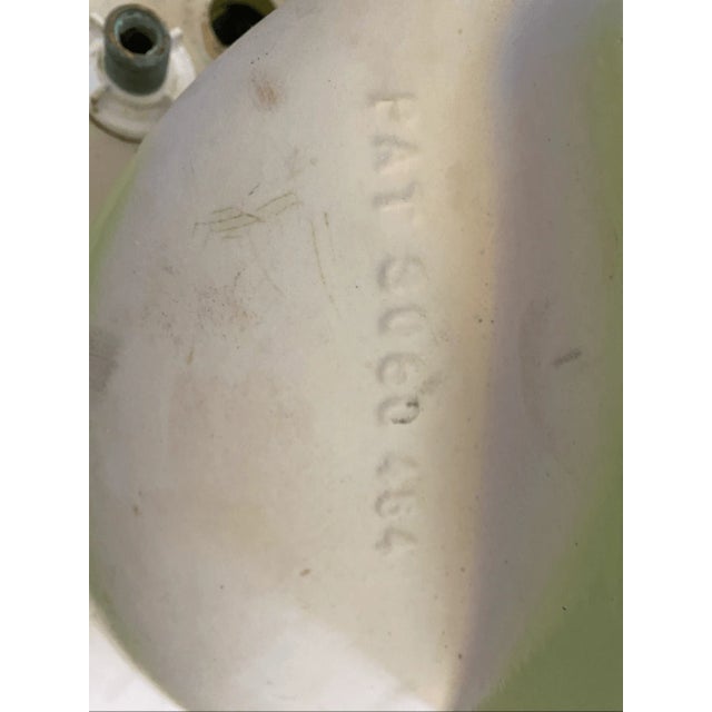 Vintage Modern Style Pat S060 464 Lime Green Porcelain Drop-in Sink For Sale - Image 4 of 4