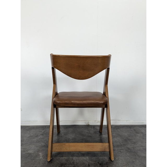 Italian Wood Dining Chairs, Set of 6 For Sale - Image 6 of 7