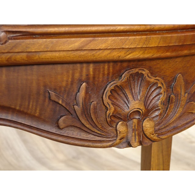 Louis Xv Bedside Table in Walnut, 1960s For Sale - Image 9 of 18