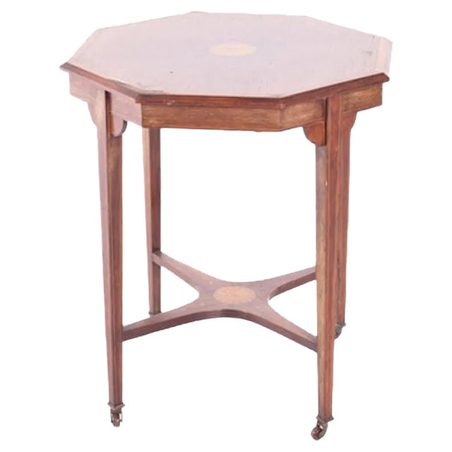 Antique English Rosewood Side Table For Sale