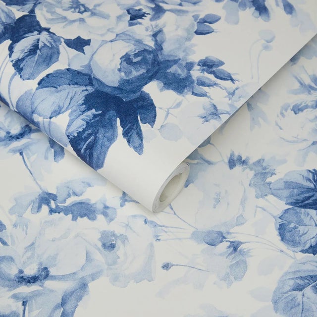 English House of Hackney London Rose Traditional Wallpaper - China, Sample For Sale - Image 3 of 4