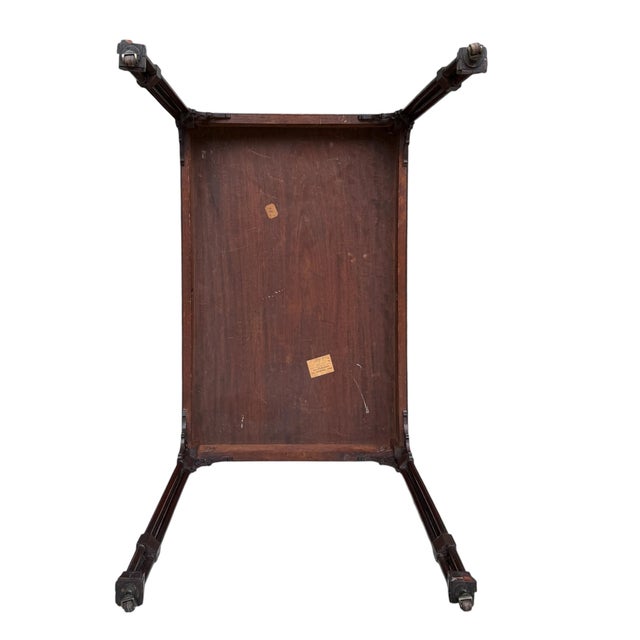 Late 19th Century English Mahogany Chinese Chippendale Silver Table For Sale - Image 16 of 18