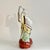 1960s Vintage Chinese Laughing Buddha Ceramic Sculpture, Hand Painted For Sale - Image 5 of 11
