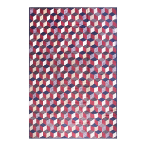 Bold and Timeless Dynamic Block Pattern Modern Design American Hooked Rug