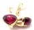 Vintage Bulgari Bvlgari Pink Tourmaline Yellow & White Gold Earrings, Pair For Sale In Philadelphia - Image 6 of 12