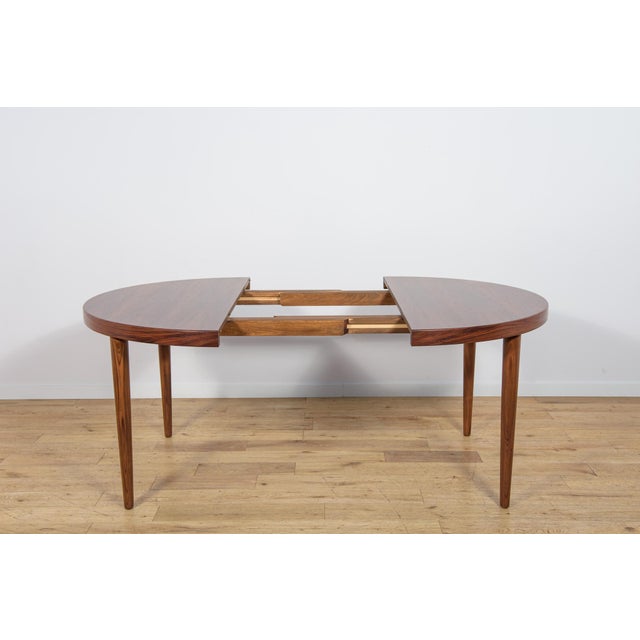 1960s Mid-Century Extendable Rosewood Dining Table from Feldballes Møbelfabrik, Denmark, 1960s For Sale - Image 5 of 17
