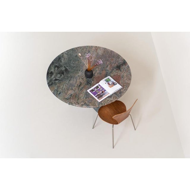 Stone Dining Table in Solid Juparana Granite For Sale - Image 7 of 16