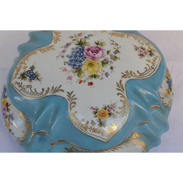 French Ceramic Box with Lid, 1900s For Sale - Image 4 of 6