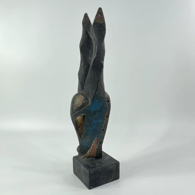 African Early 20th Century Ogoni Wood Antelope Mask Cross River Nigeria MATTER COLLECTION For Sale - Image 3 of 6