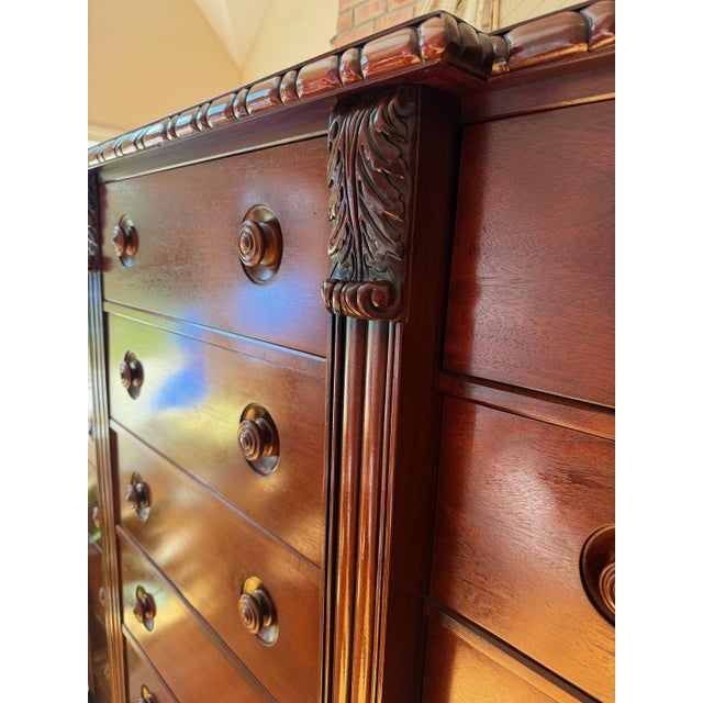 1990s 21 Drawer Mahogany Chest of 21 Drawers by Ralph Lauren For Sale - Image 5 of 18