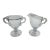 Mid 20th Century Imperial Glass Candlewick Cream & Sugar Set For Sale