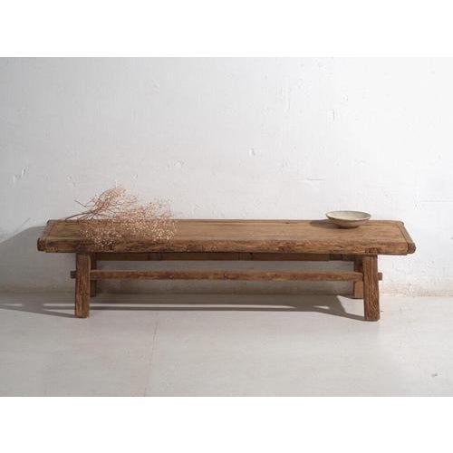 Antique Chinese Qing Dynasty Kang Table in Pine For Sale - Image 11 of 11