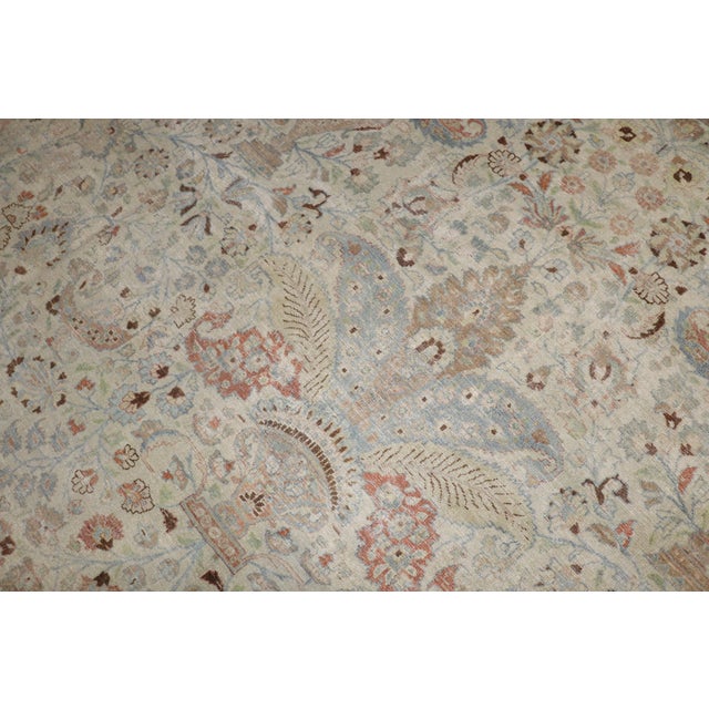 Zabihi Collection Antique Large Square Meshed Rug - 13'3" x 15'5" For Sale - Image 12 of 12