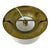 Vintage Art Deco Italian Brass and Opaline Glass Ceiling-mounted Lamp from Deknudt Lustrerie For Sale - Image 6 of 9
