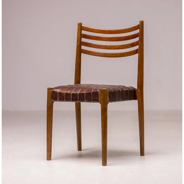 Brown Vintaghe Chair by Palle Suenson For Sale - Image 8 of 10
