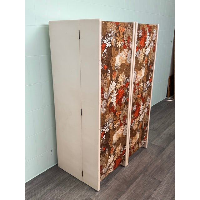 Textile Vintage Italian Handcrafted Folding Bar Cabinet, 1960s For Sale - Image 7 of 18