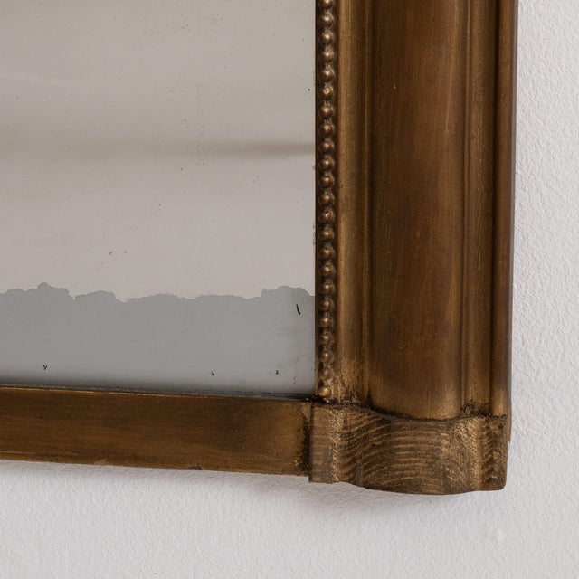 Late 19th Century 1880s French Gold Louis Philippe Giltwood Mirror For Sale - Image 5 of 15