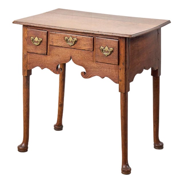 18th Century Georgian Period Oak Lowboy For Sale