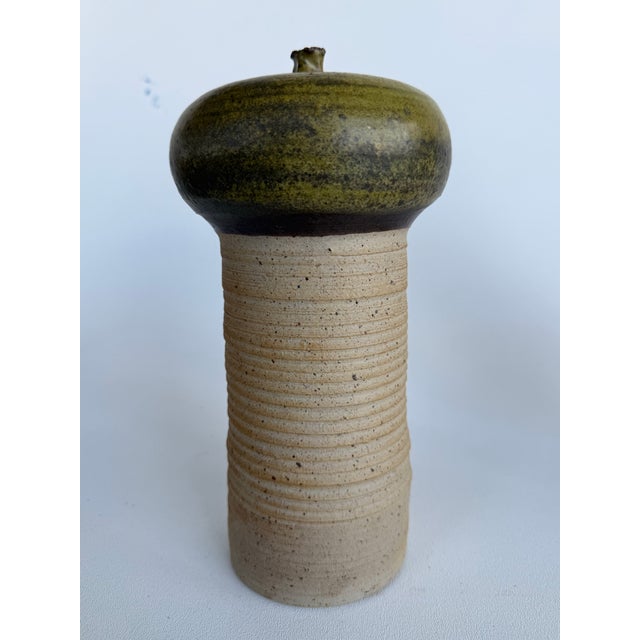 Mid-Century Modern 1970's Midcentury Modern Studio Pottery Signed/ For Sale - Image 3 of 10