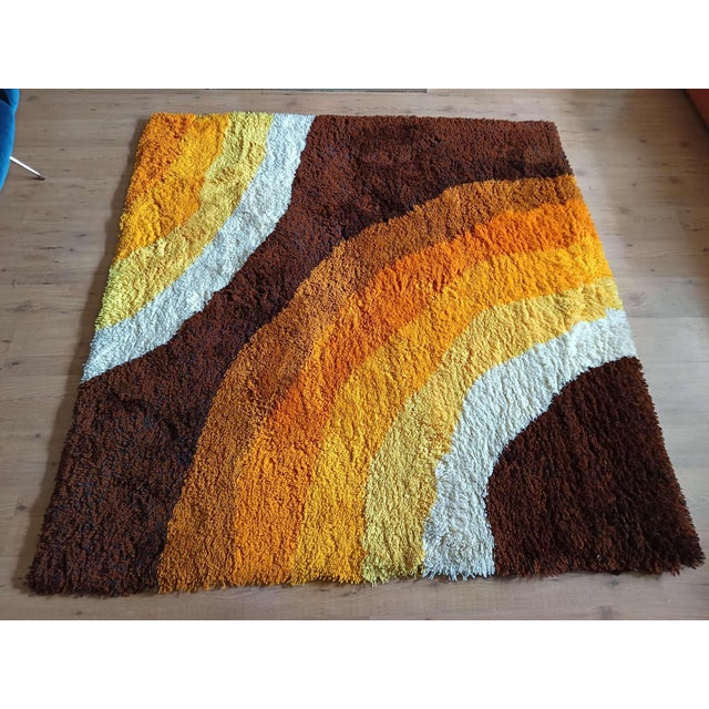 1970s Space Age Rug, 1970s For Sale - Image 5 of 10