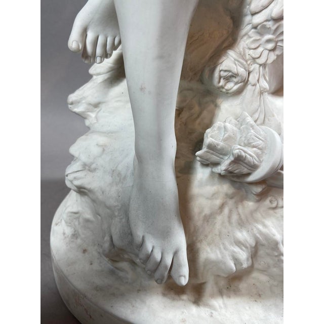 19c Moreau Sèvres White Neoclass Porcelain Statue For Sale - Image 11 of 18