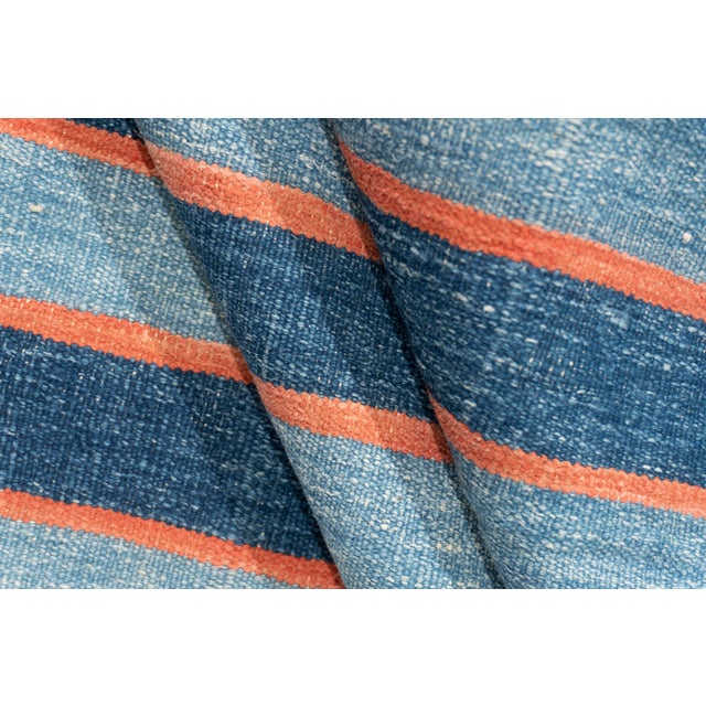 1900 - 1909 Antique Indian Dhurrie Rug 12'1 X 23'10 For Sale - Image 5 of 15