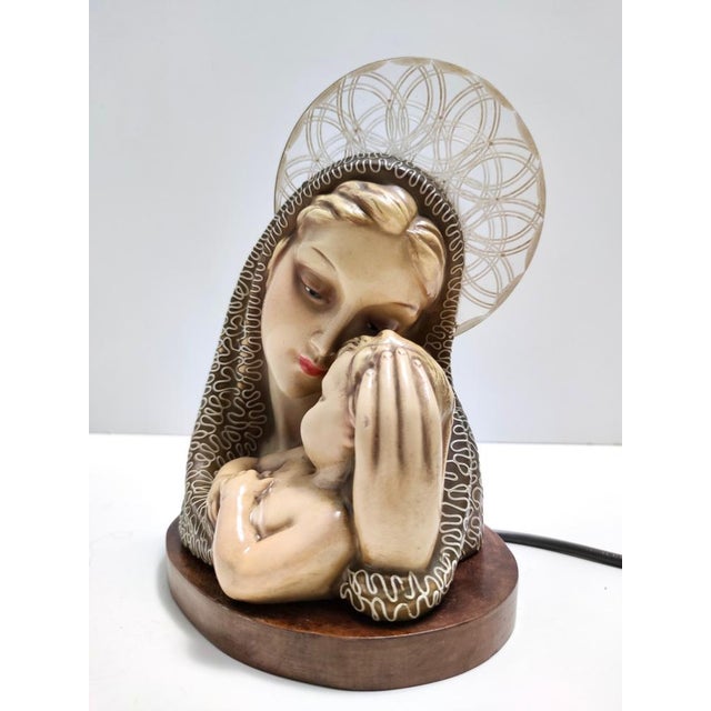 1940s Vintage Glazed Ceramic and Brass Figurine by Arturo Pannunzio, Italy, 1940s For Sale - Image 5 of 11