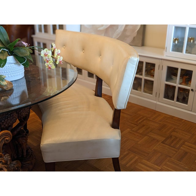 Contemporary Bernhardt Beautiful Vintage Hard to Find Chic Two Curved Dining Benches For Sale - Image 3 of 6