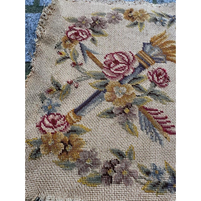 French Needlepoint Chair Cover Tapestry from Bobyrug, 1890s For Sale - Image 4 of 14