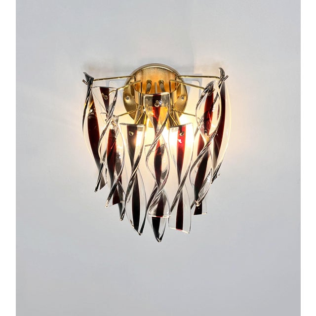 Purple Murano Wall Sconces with Amethyst Glasses, 1990s, Set of 2 For Sale - Image 8 of 18