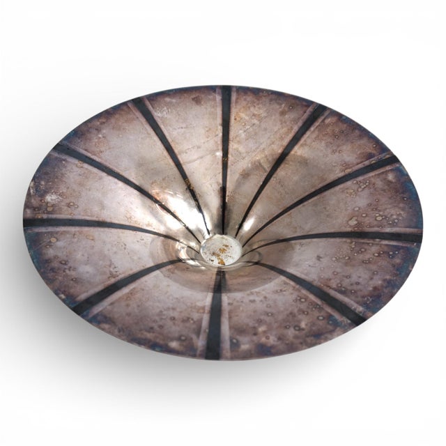 1930s Bauhaus Sculptural Ikora Bowl in Silver-Plated Brass by Paul Haustein for WMF, 1930s For Sale - Image 5 of 13