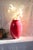 Red Art Deco vase - red vase - 80s vase - extra large vase - red glass - Art Deco Revival - lipstick red - vase gift - retro gift - Post Modern For Sale - Image 8 of 10